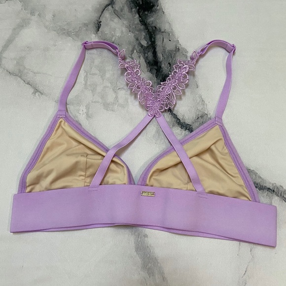Lavender Lace Triangle Bralette - Picture 2 of 7